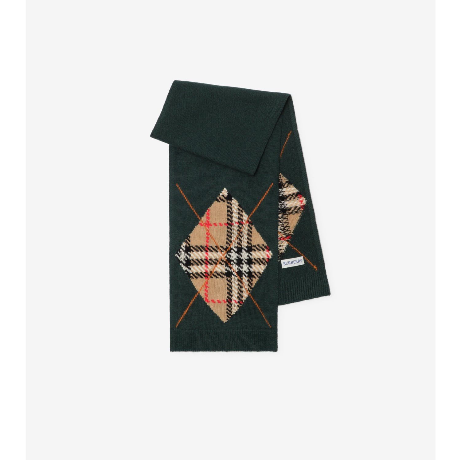 Argyle Wool Cashmere Scarf