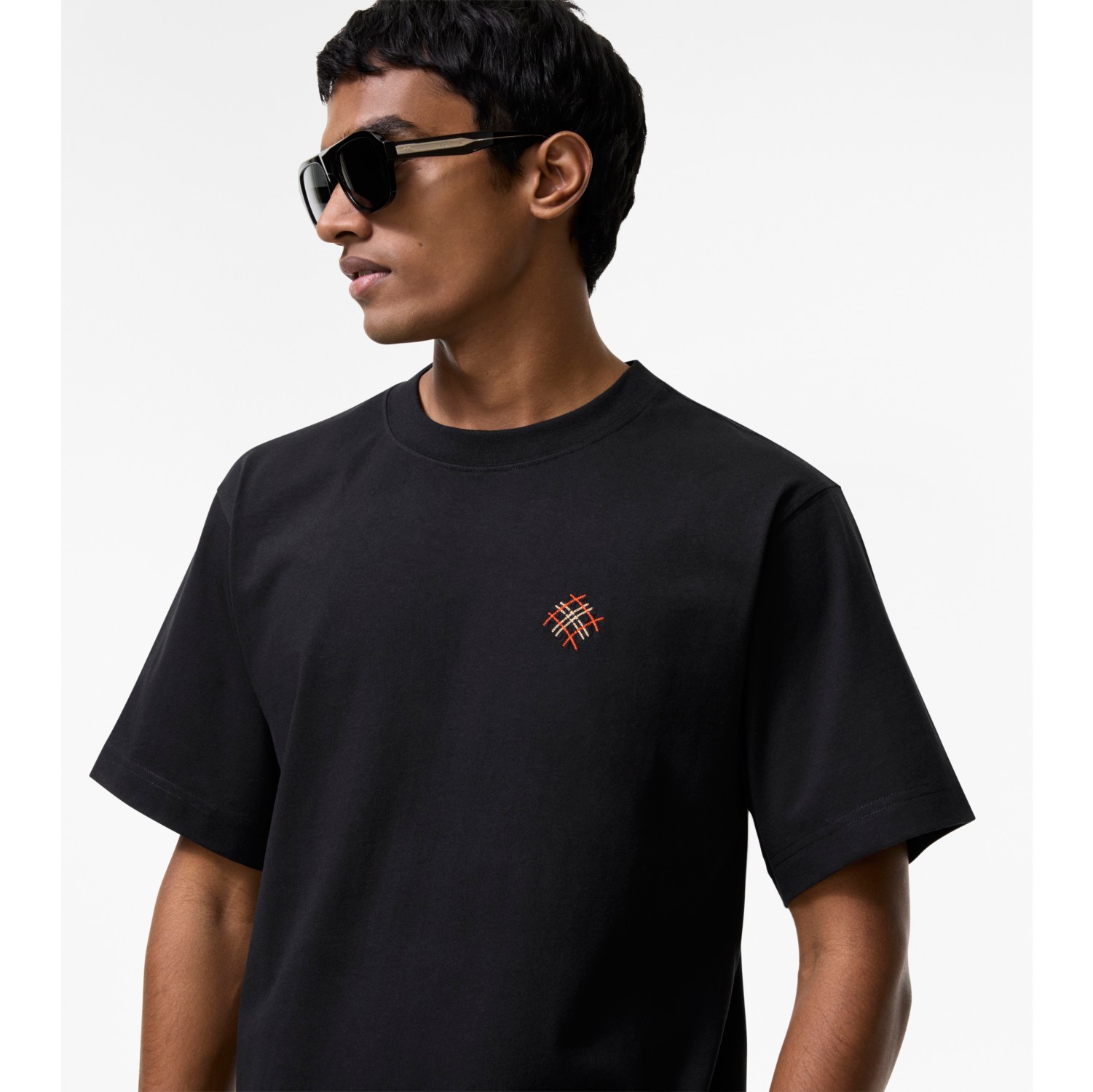 Logo Cotton T-shirt in Black - Men | Burberry® Official