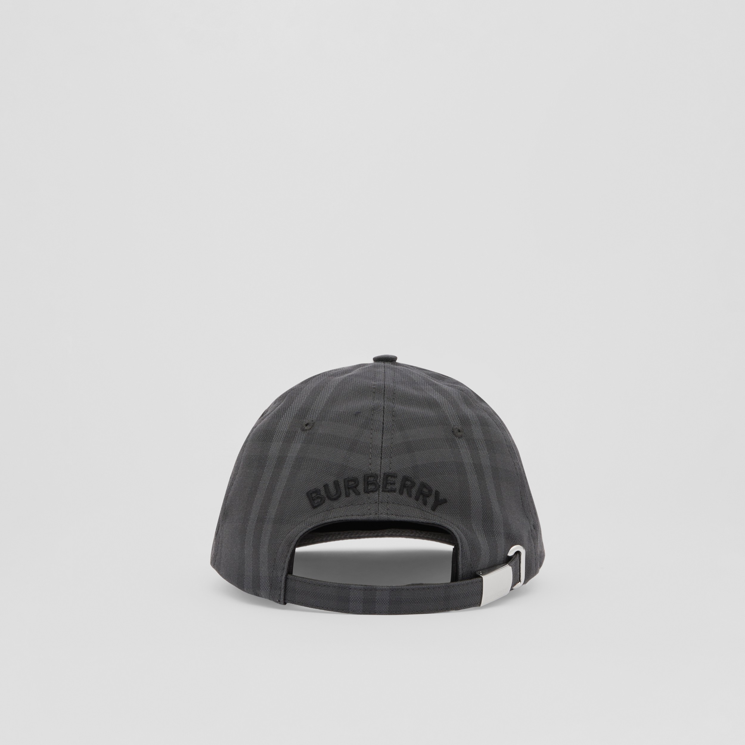 Vintage Check Cotton Baseball Cap in Charcoal | Burberry® Official - 3
