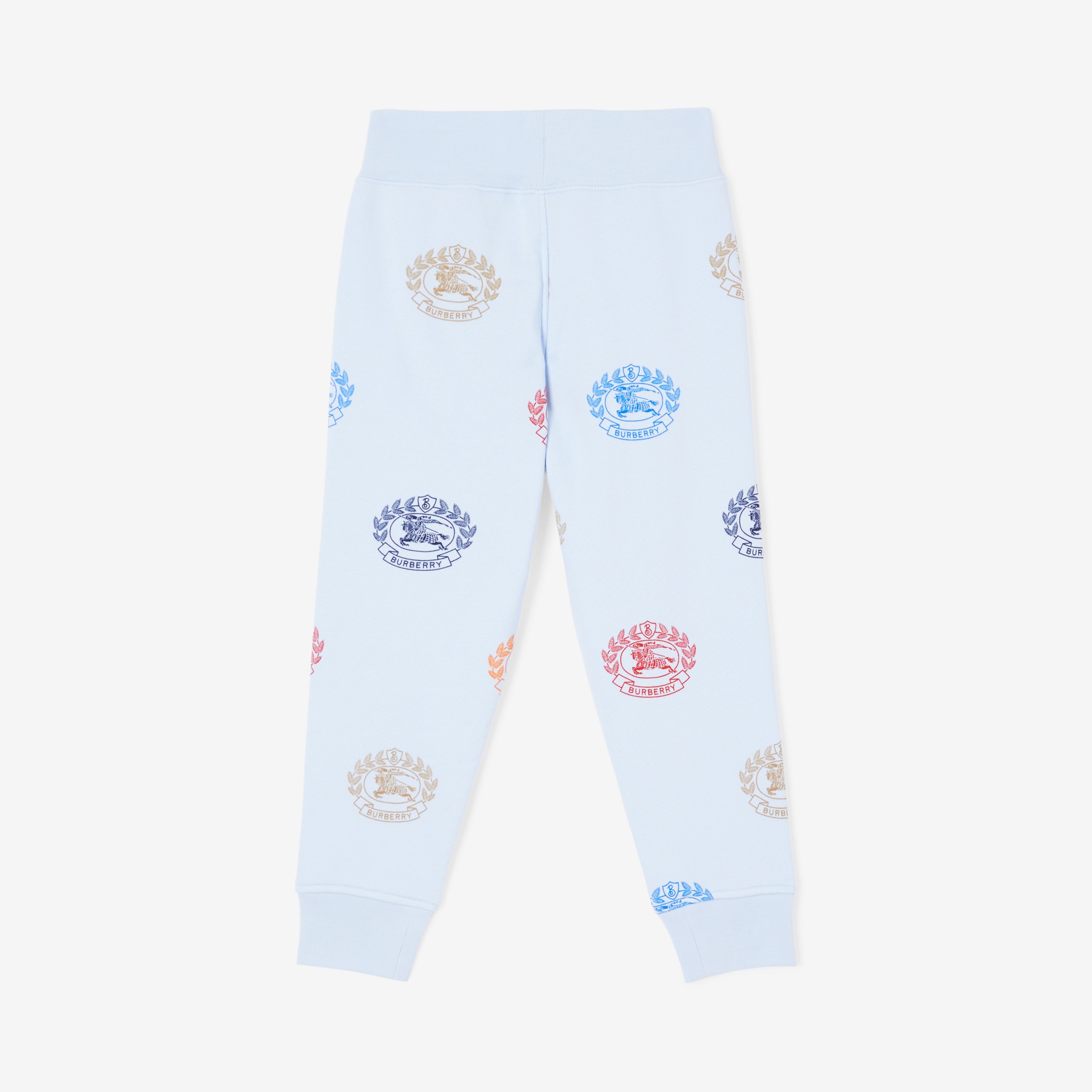 Pantaloni da jogging in cotone con stampa del cavaliere equestre (Blu Pallido) | Sito ufficiale Burberry® - 2