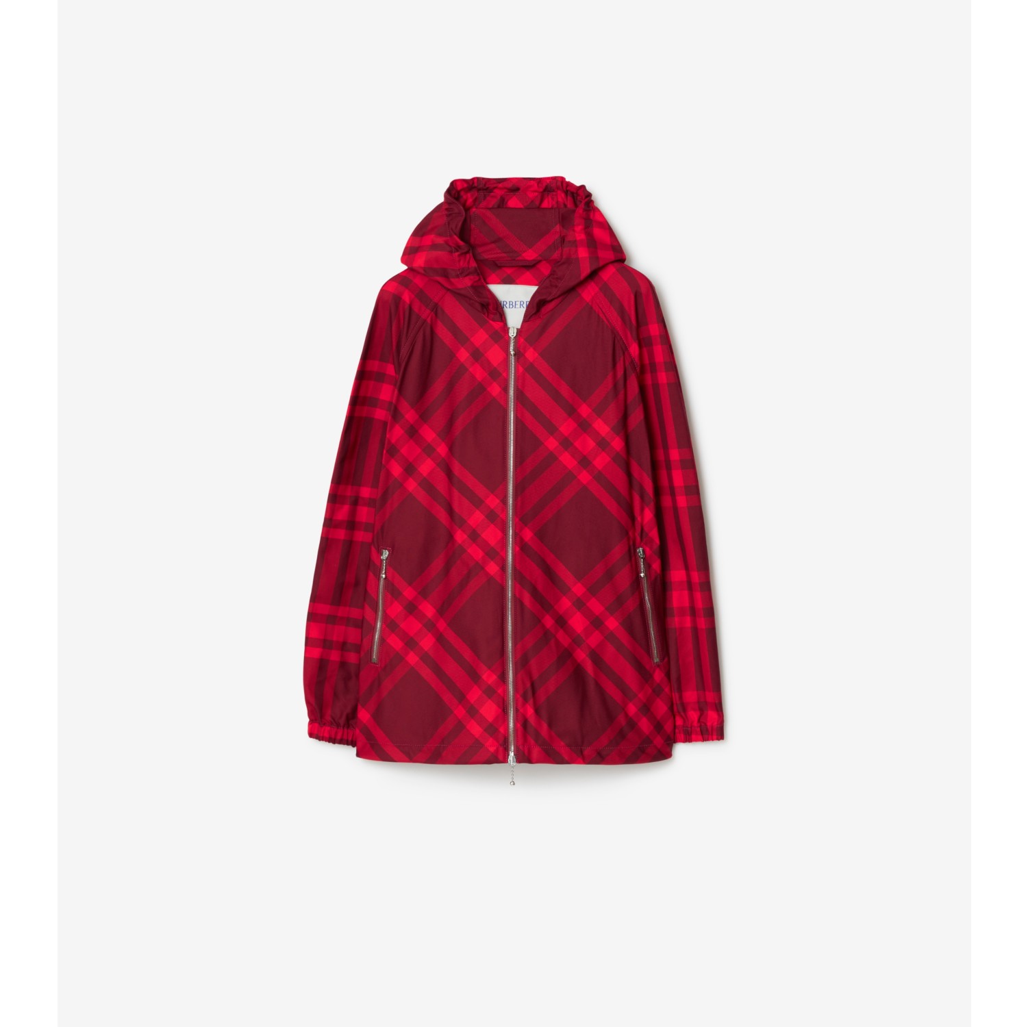 Burberry check cheap jacket women's