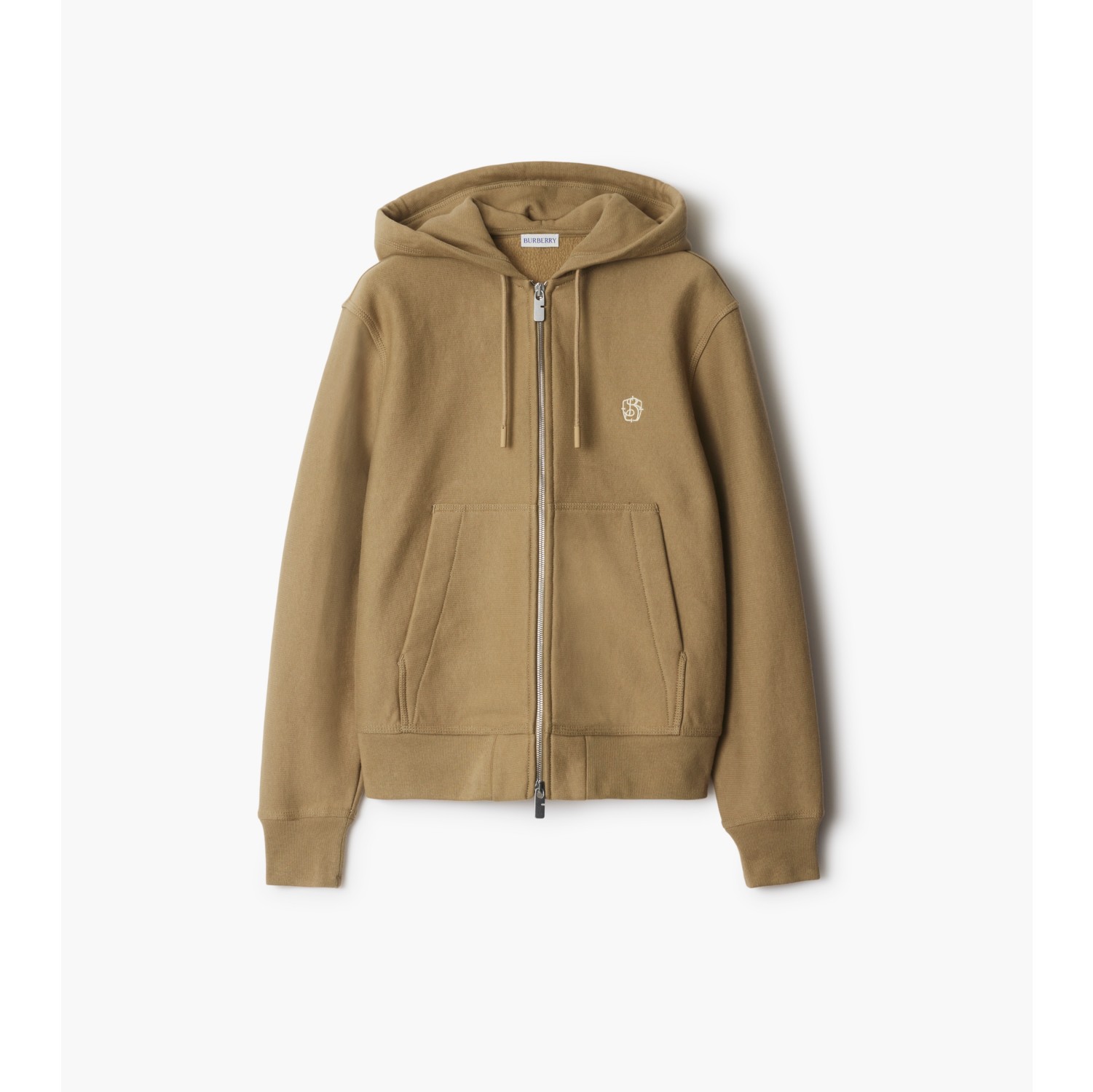 Cotton Blend Zip Hoodie