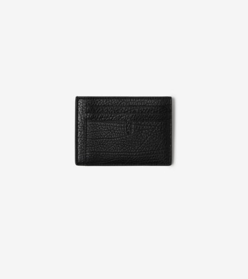 Grainy Leather Clip Wallet