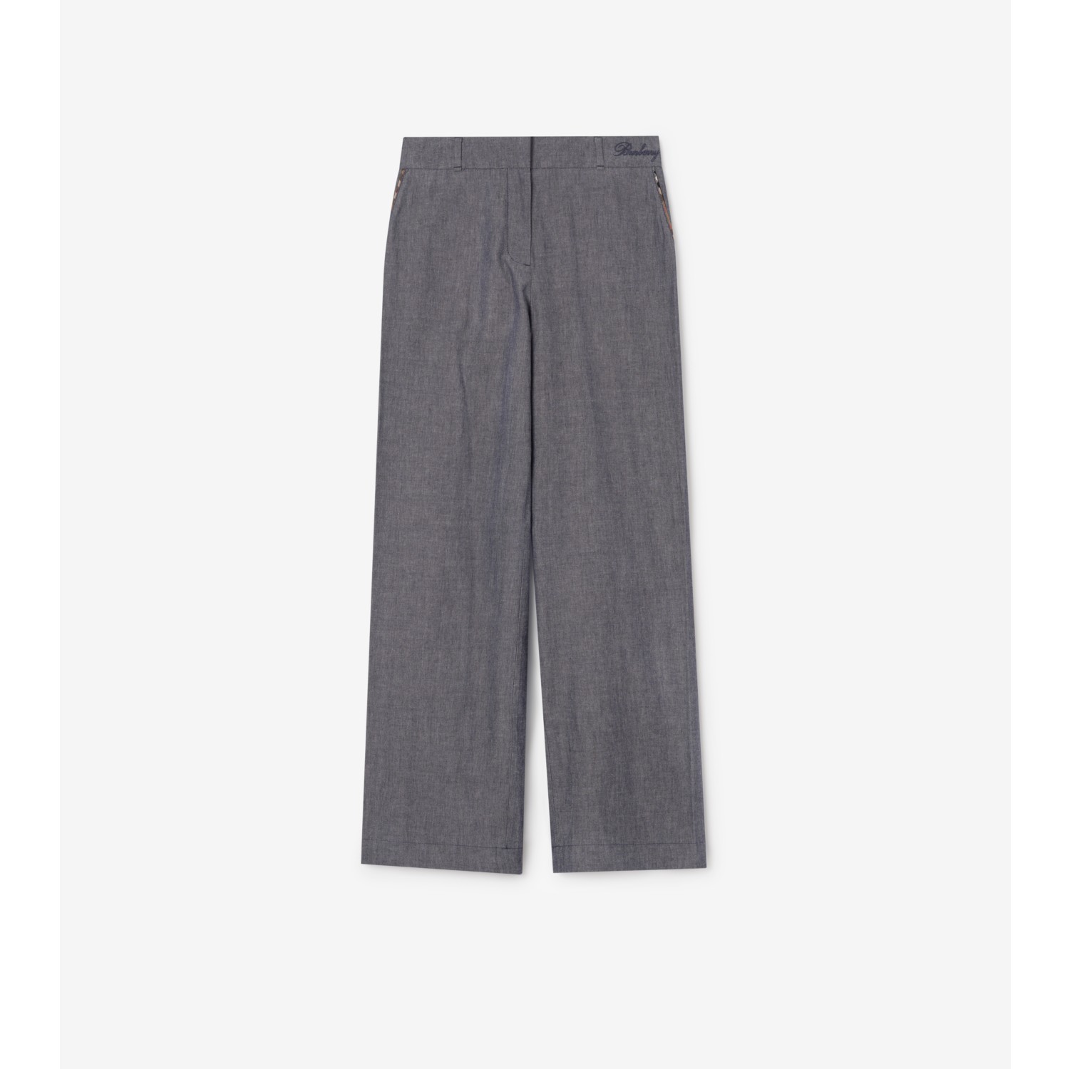 Cotton Chambray Trousers