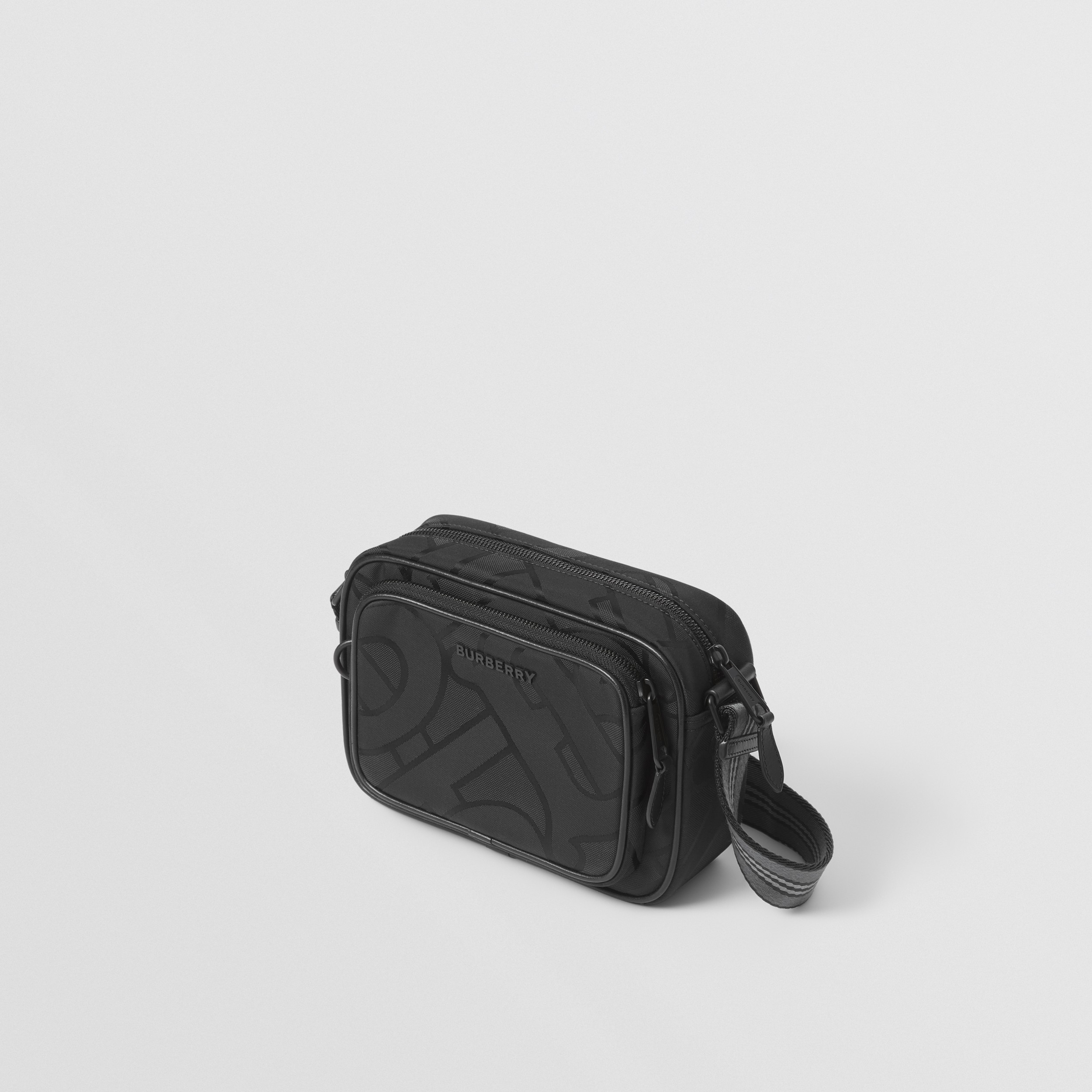 Monogram Jacquard Crossbody Bag in Black - Men | Burberry® Official - 4