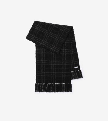 Embellished Check Bouclé Scarf ®