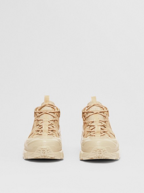 BURBERRY Suede and Leather Arthur Sneakers