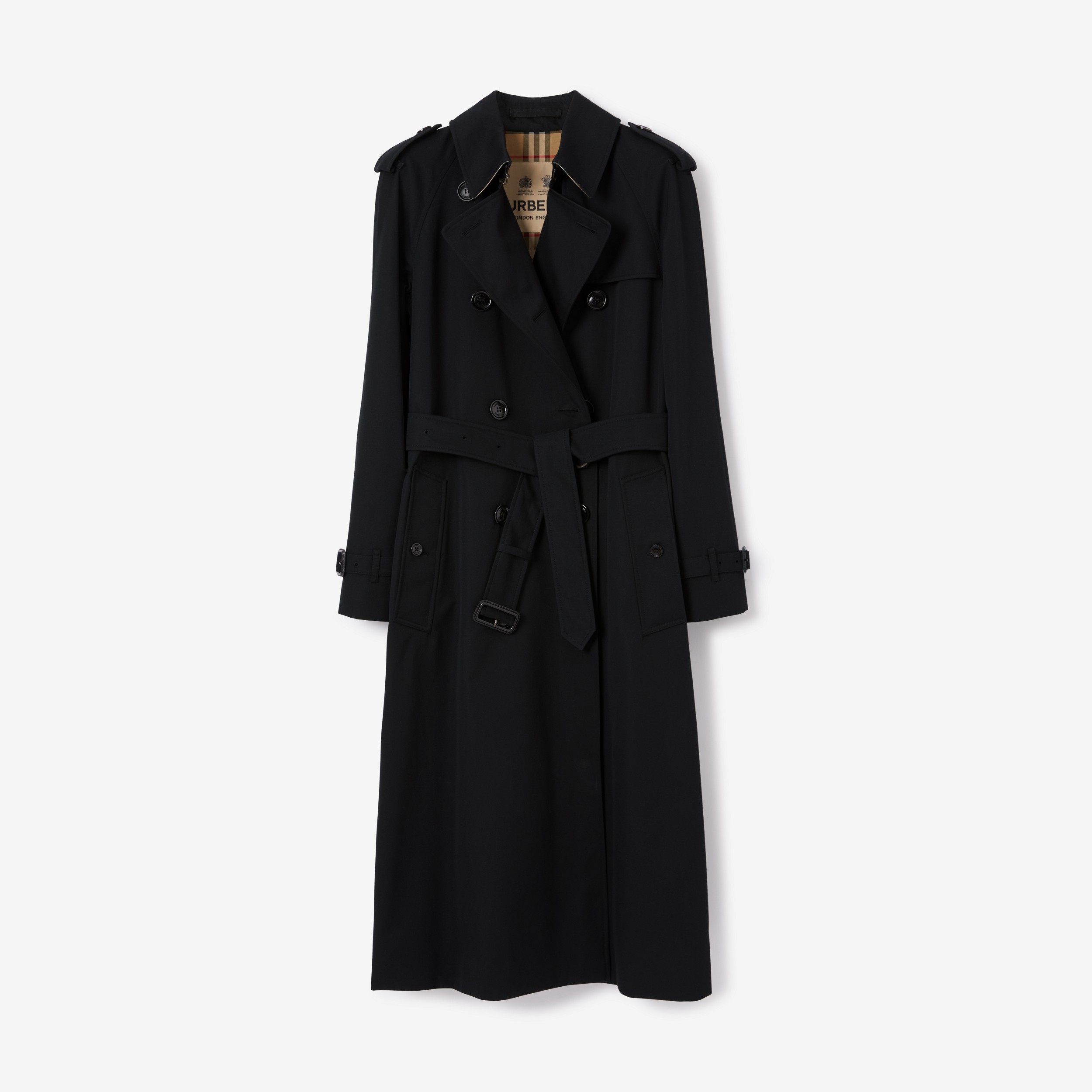 Trench coat Heritage Waterloo largo (Negro) - Mujer | Burberry® oficial - 1
