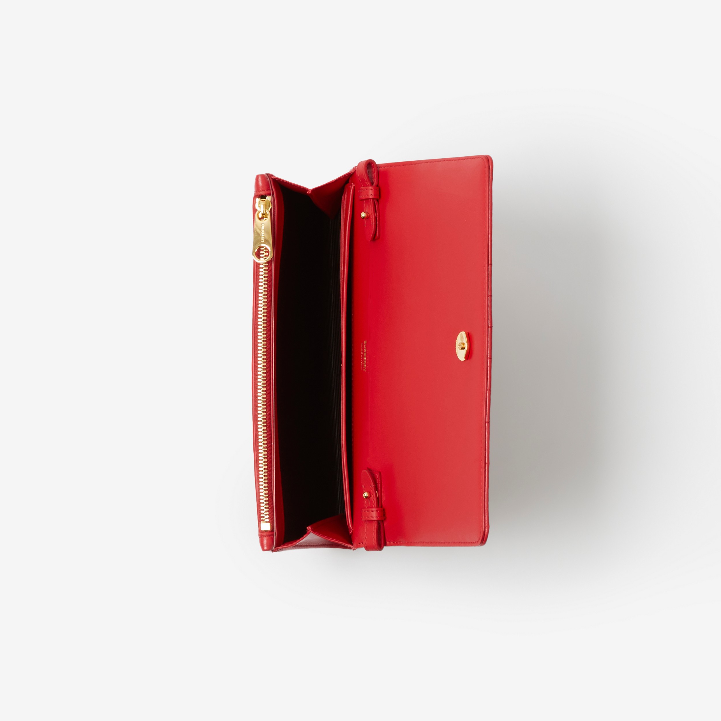 Steppleder-Brieftasche „Lola“ mit abnehmbarem Riemen (Leuchtendes Rot) - Damen | Burberry® - 4