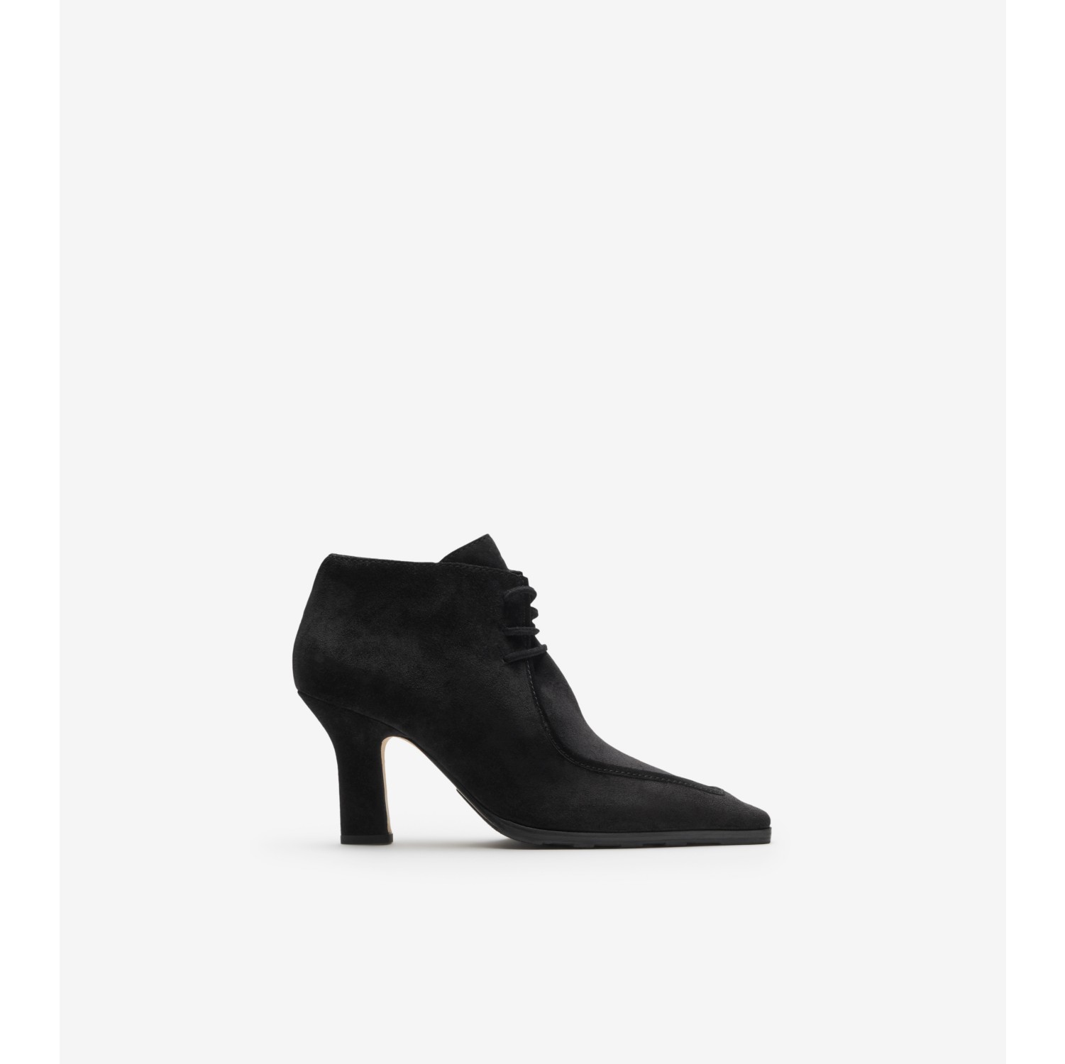 Suede Storm Ankle Boots in Black - Women | Burberry® Official