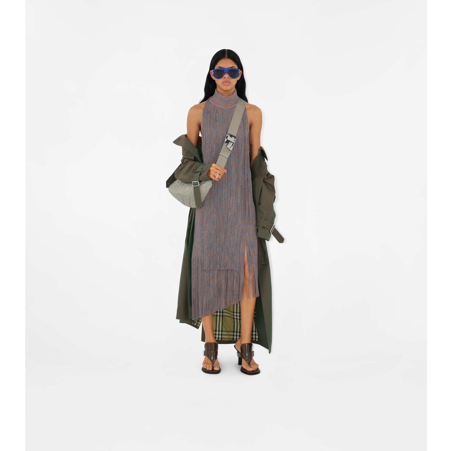 Trench long en coton