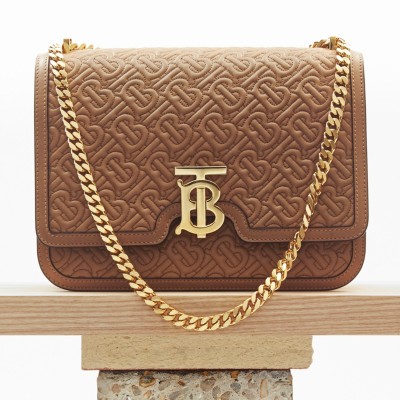 medium quilted monogram lambskin tb bolsa