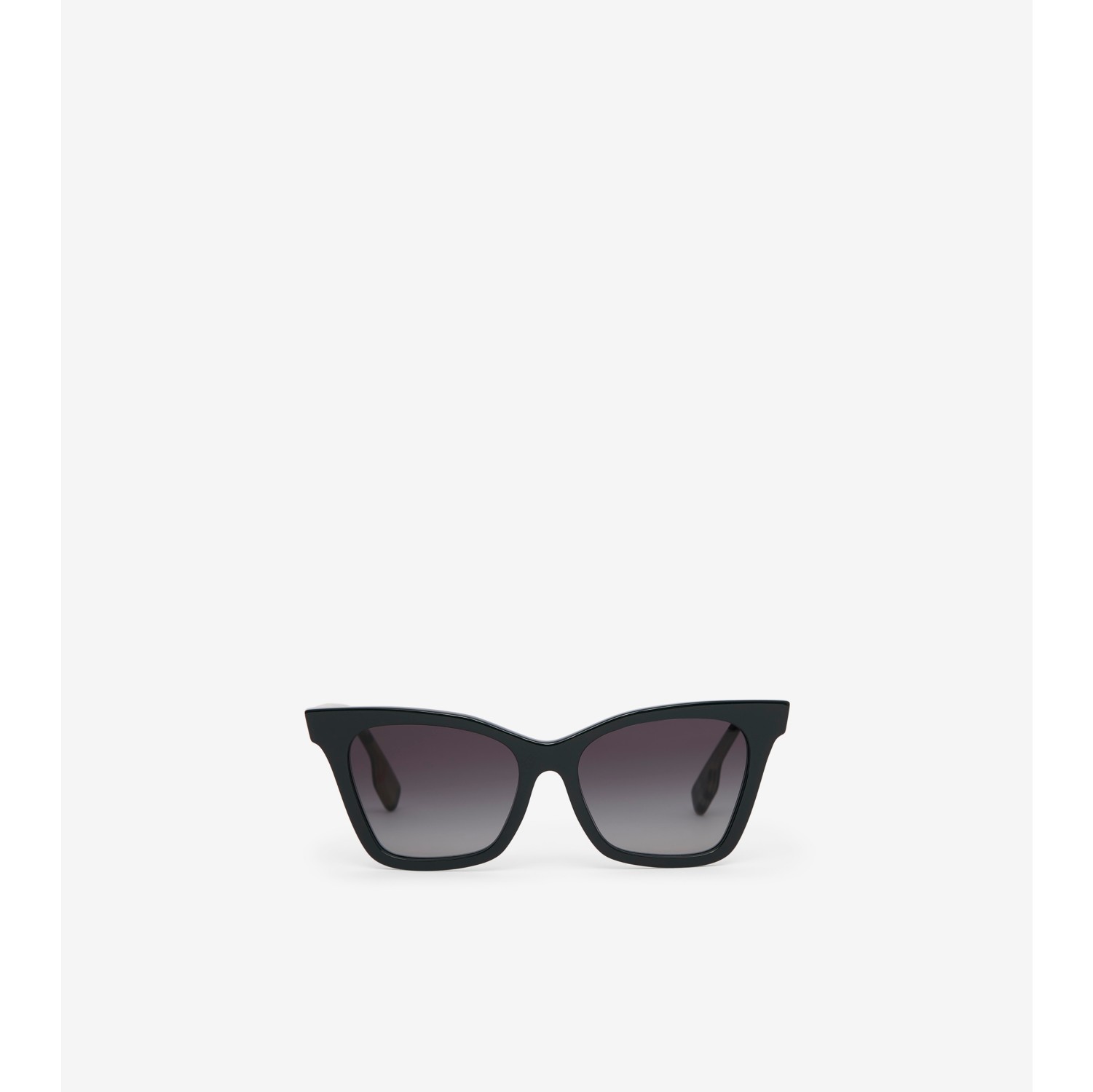 Check Detail Square Frame Sunglasses