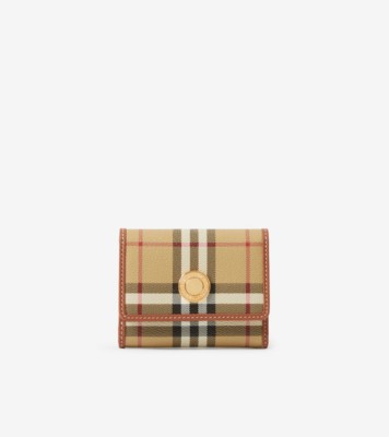 Check Slim Bifold Wallet in Archive Beige - Men | Burberry® Official