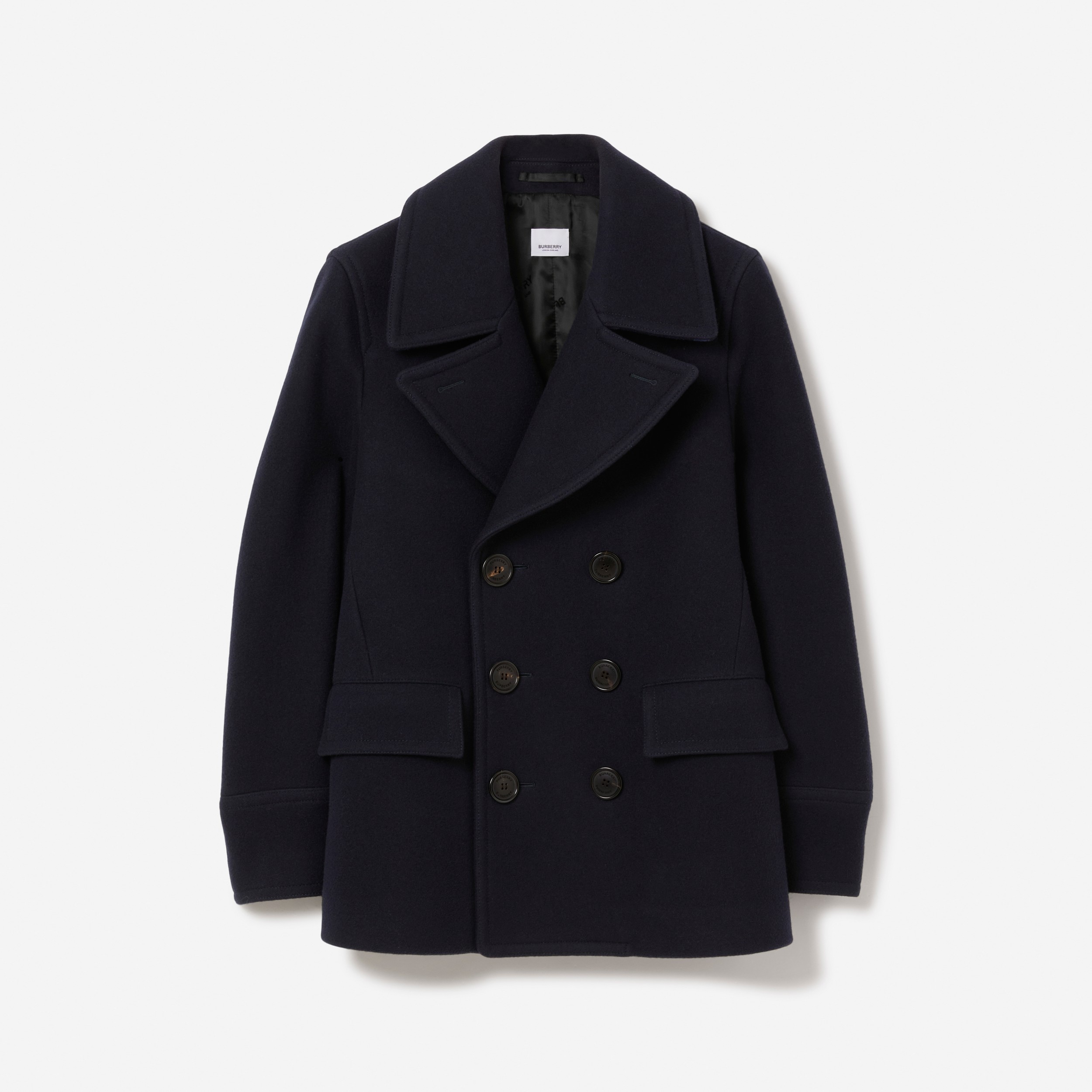 Pea coat in misto lana (Navy) - Uomo | Sito ufficiale Burberry® - 1