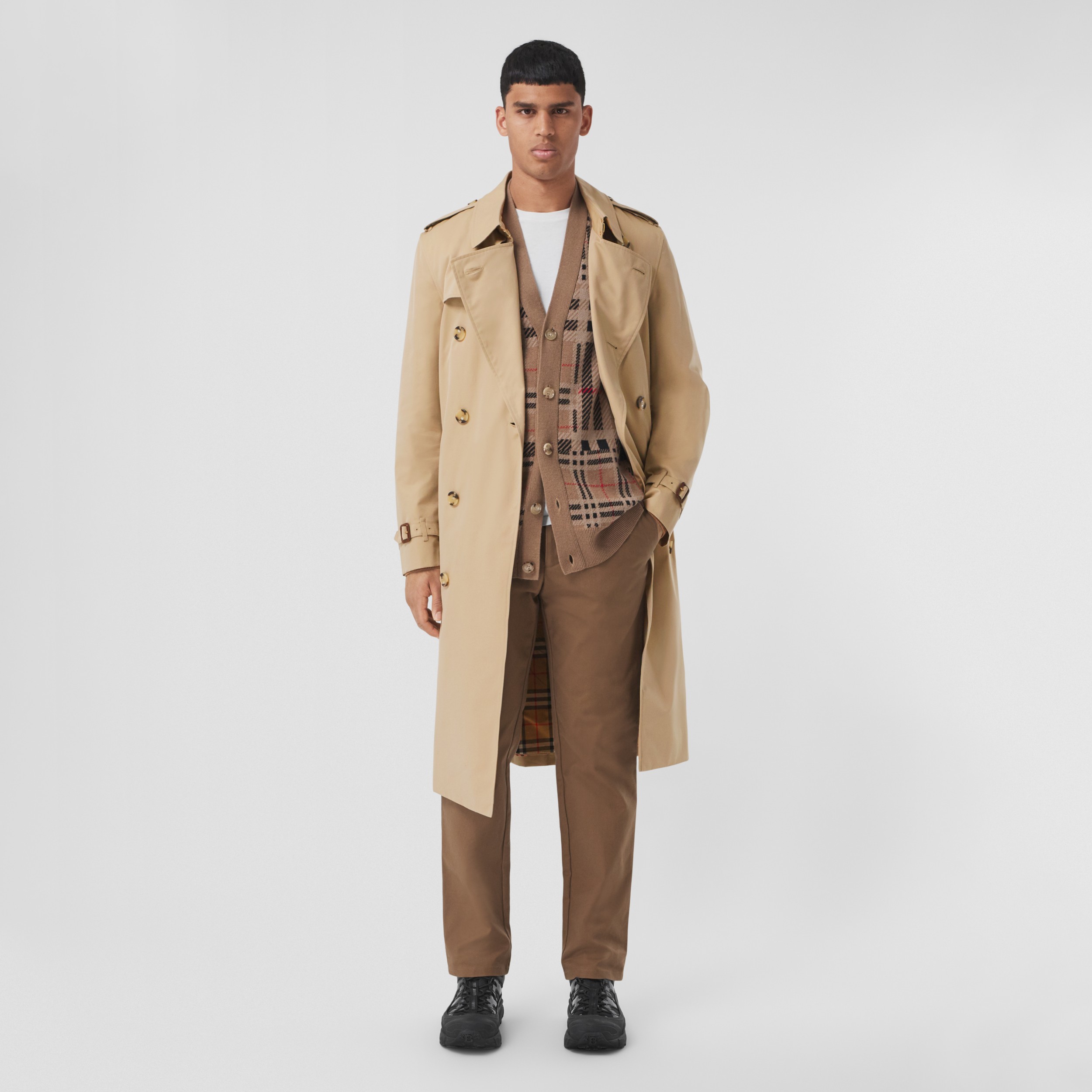 The Long Kensington Heritage Trench Coat in Honey - Men | Burberry Hong S.A.R., China