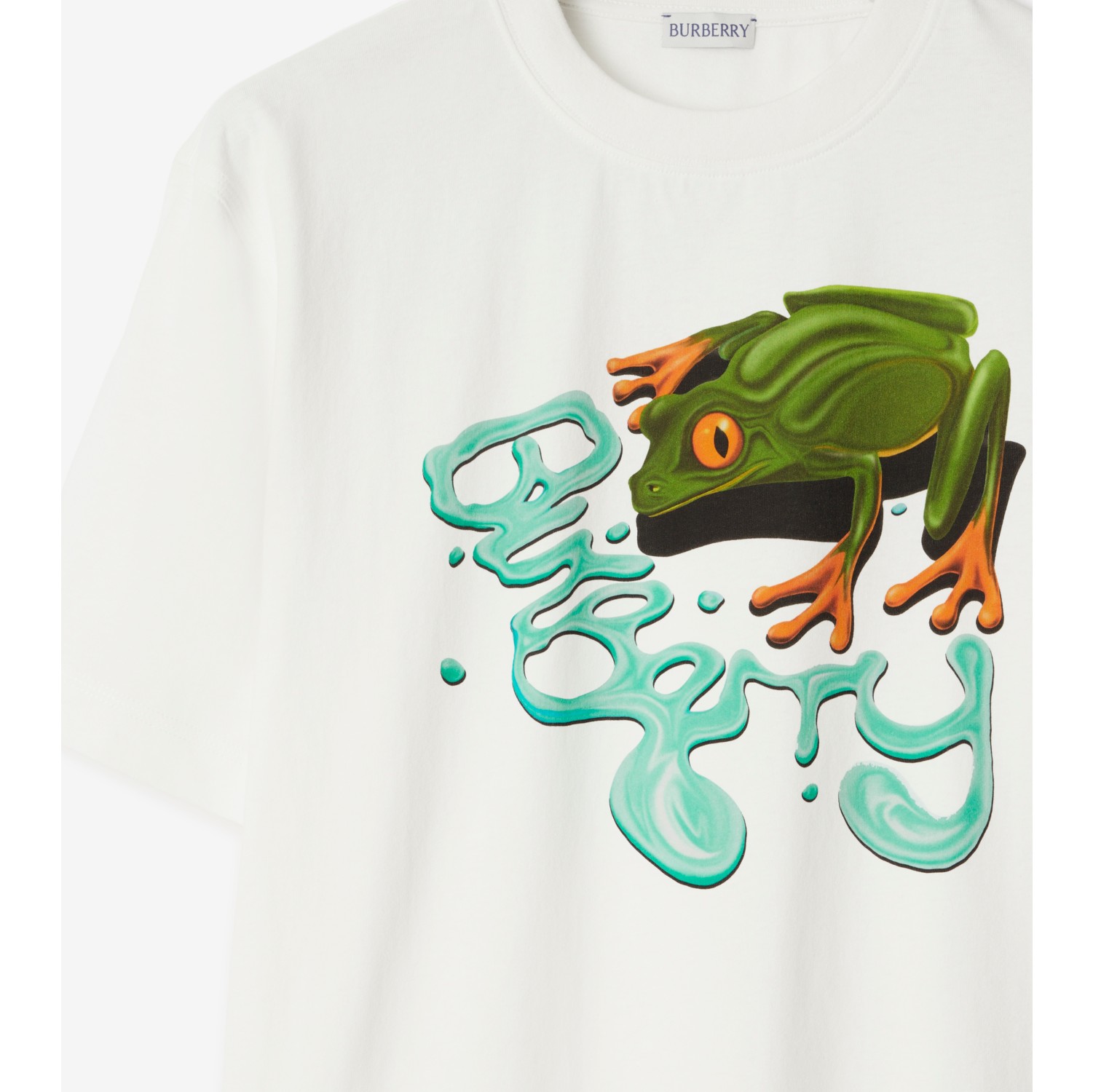 T-shirt en coton à imprimé grenouille
