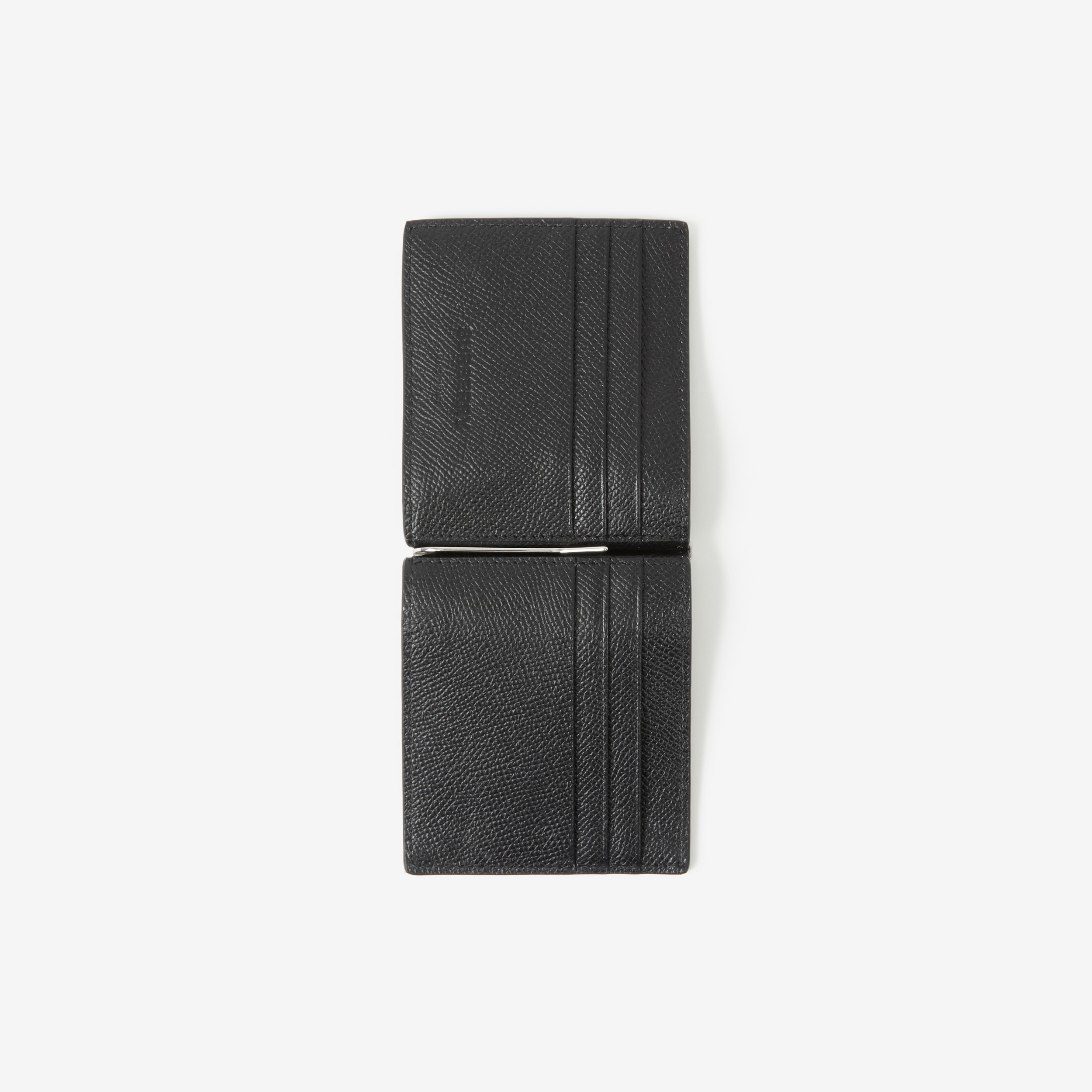 Grainy Leather TB Money Clip Wallet in Black - Men | Burberry® Official - 4
