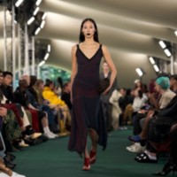 Model wearing Zip dress.