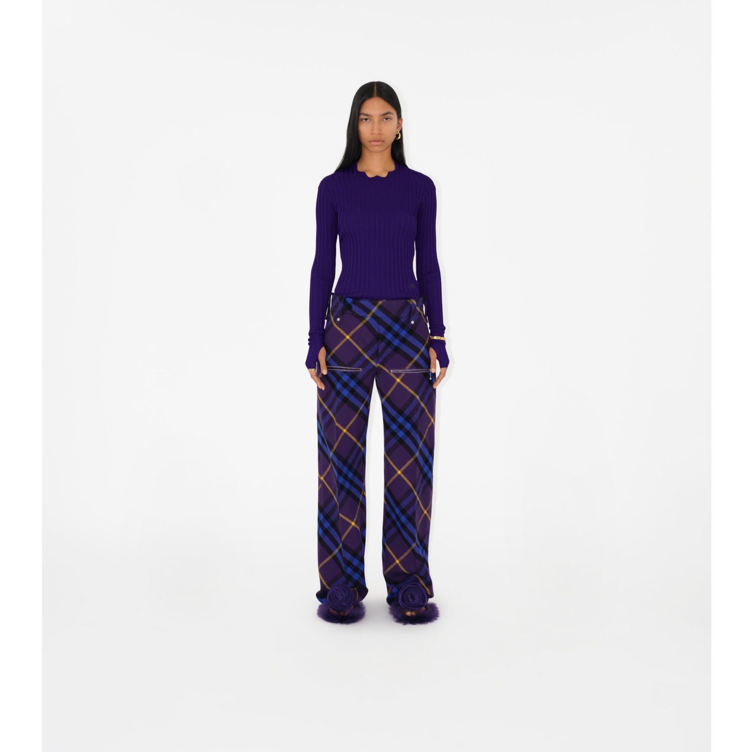 Wool 2024 trousers women