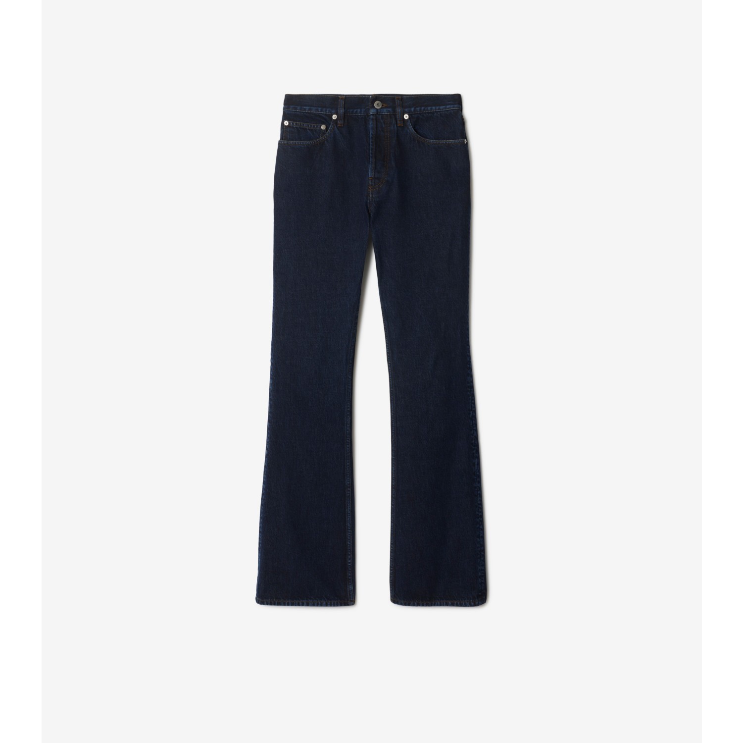 Regular Fit Jeans in Indigo Women Cotton Burberry Official