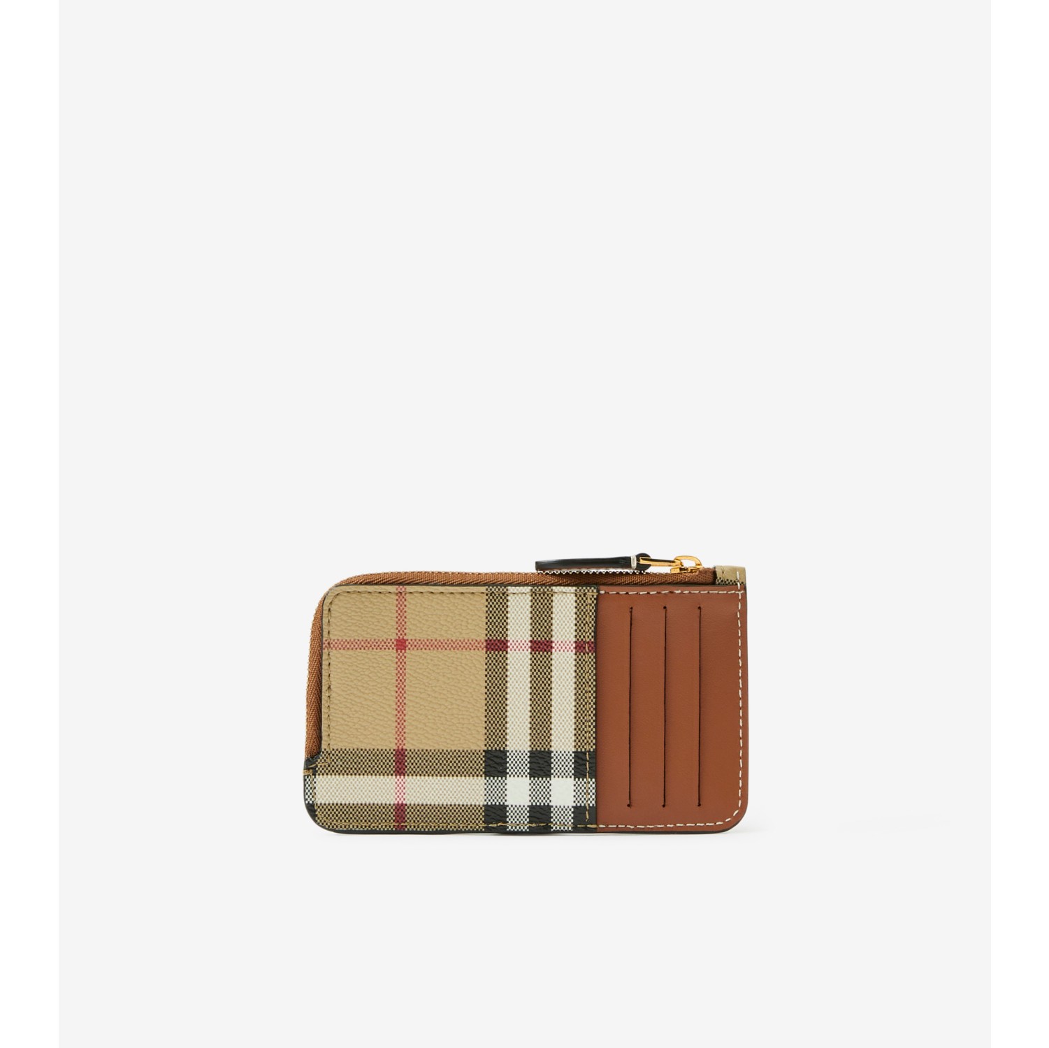 Burberry Check and Leather Card Case