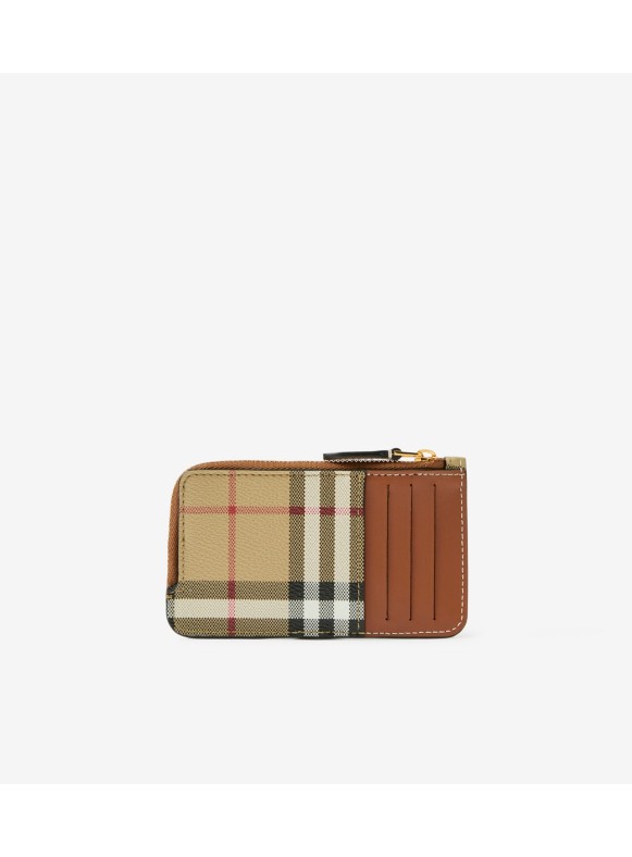 Leather wallet Burberry Multicolour in Leather - 24973362