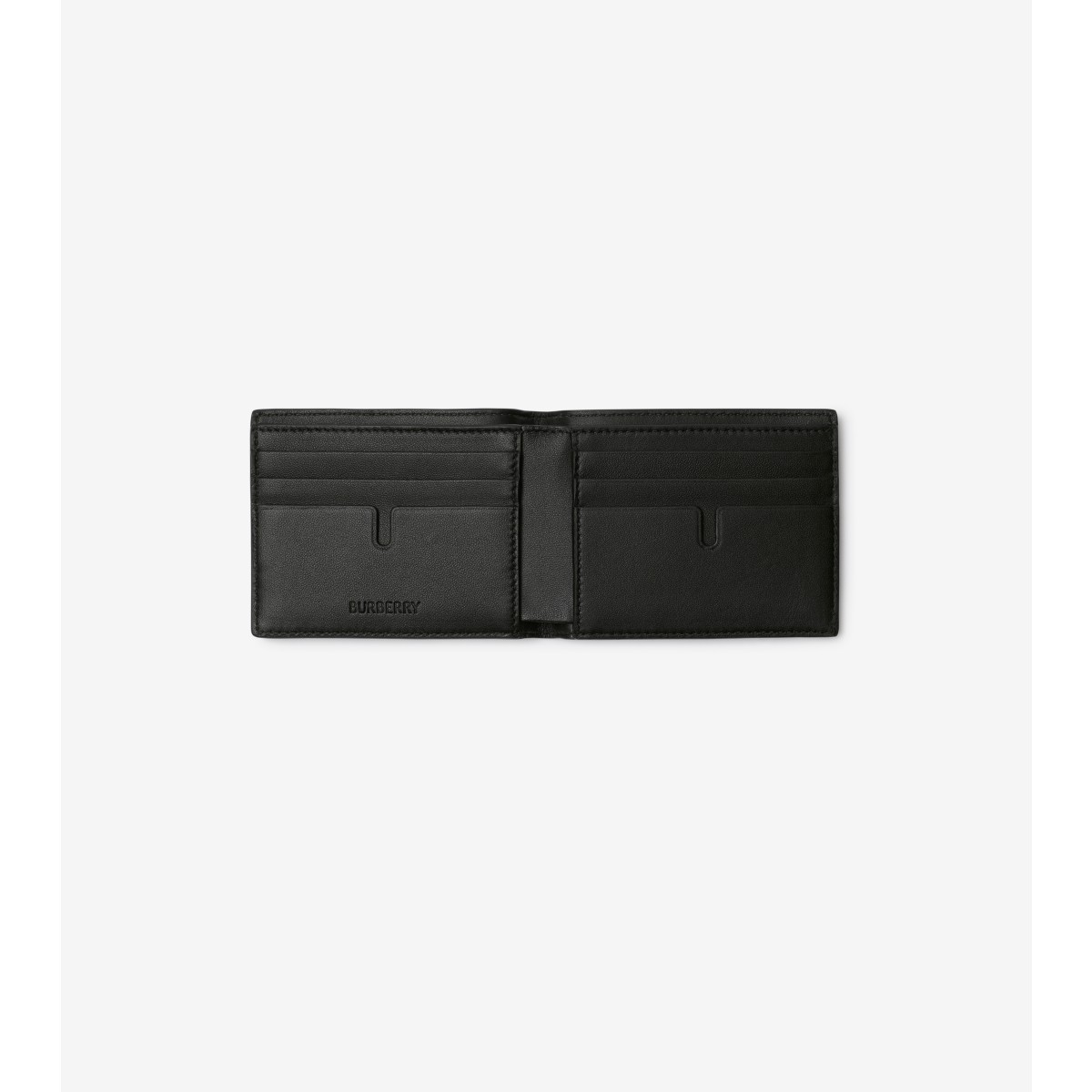  Check Embossed Slim Bifold Wallet