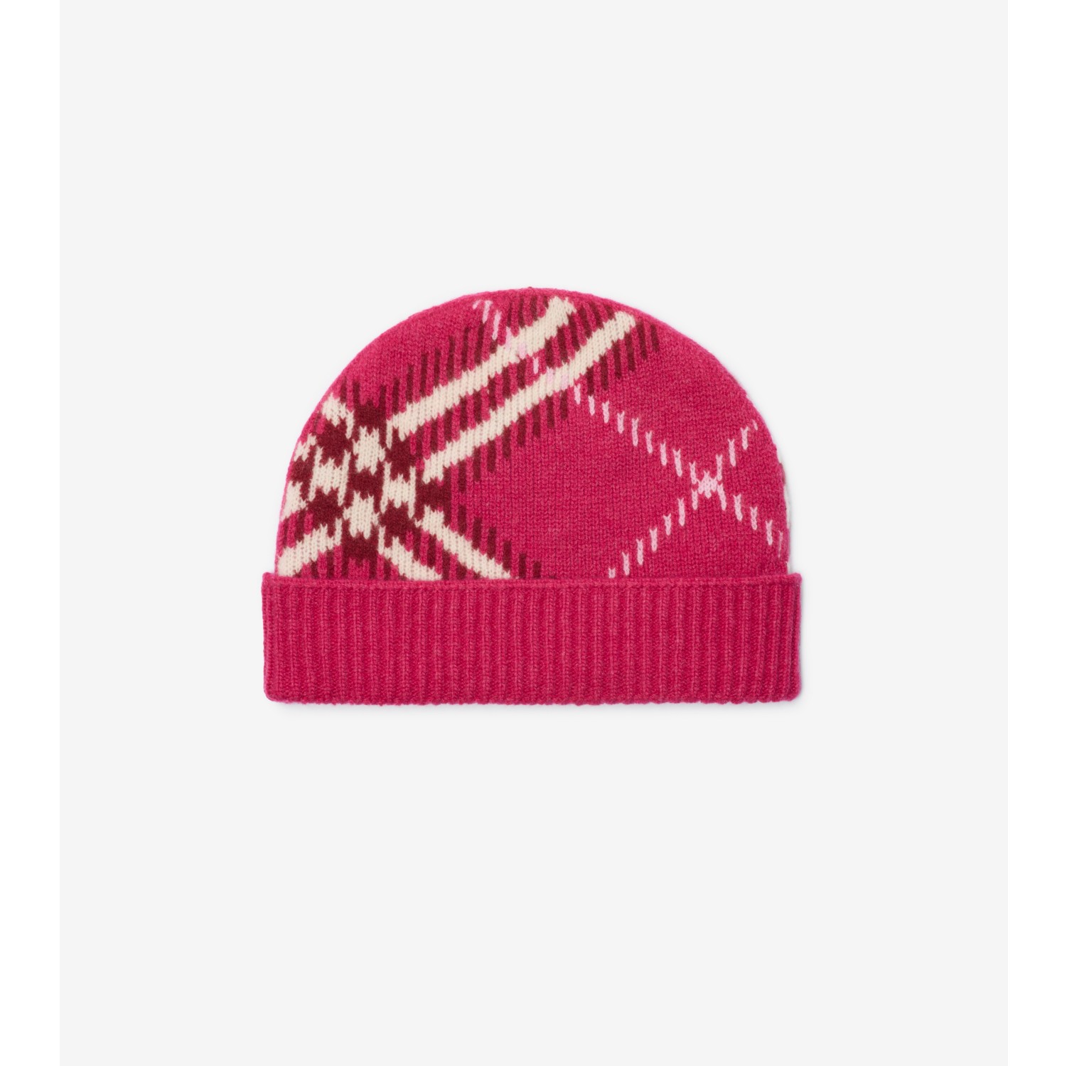 Check Cashmere Blend Beanie