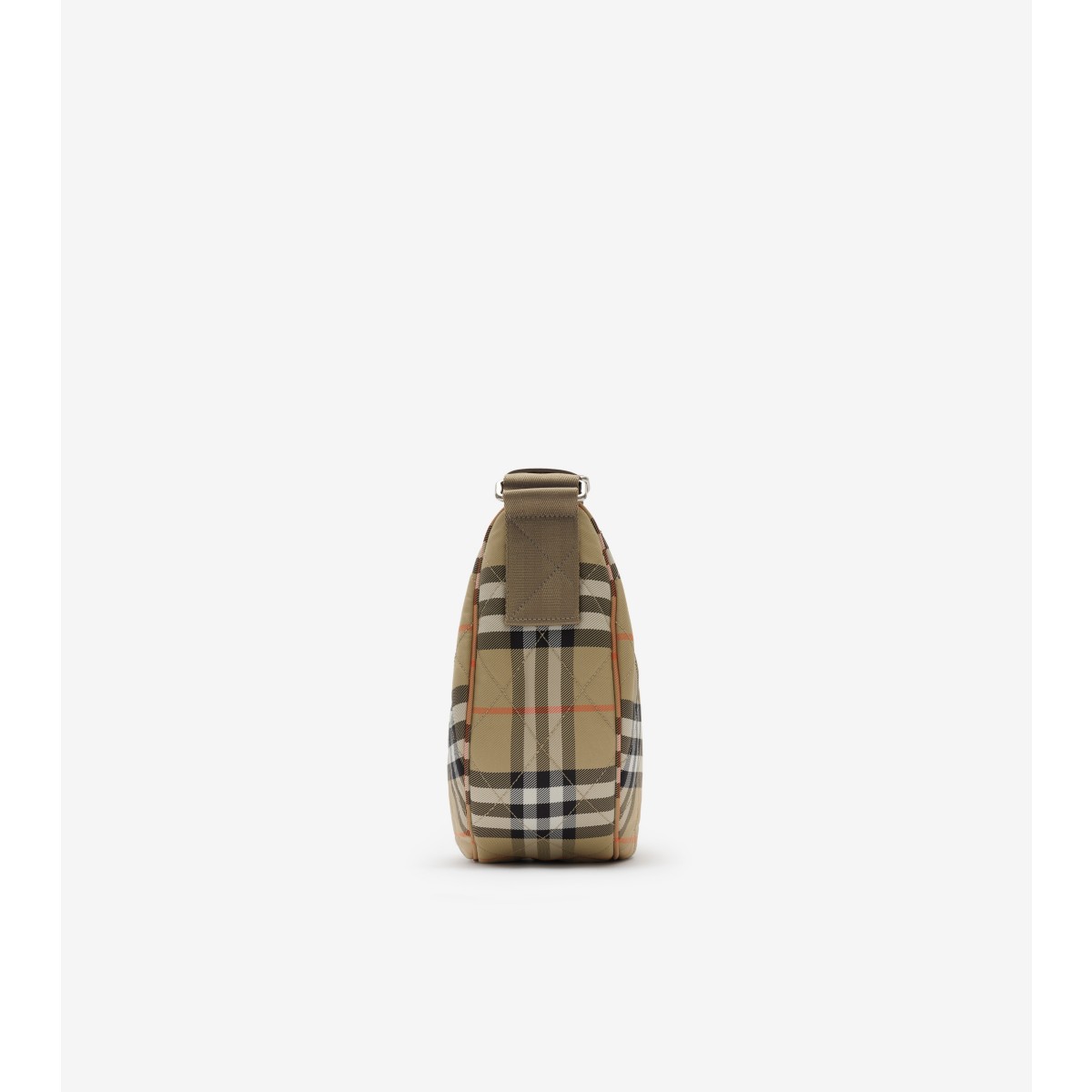  Check Large Horseshoe Crossbody Bag