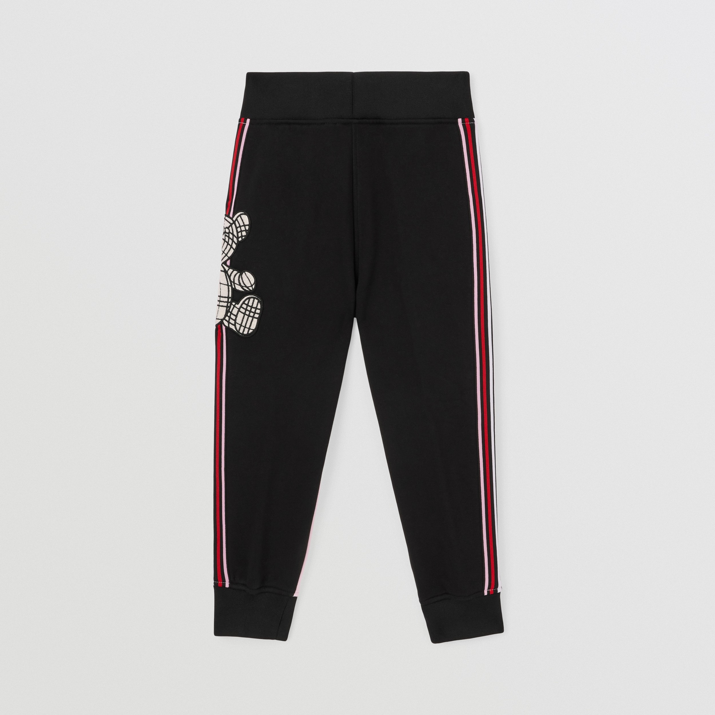 Thomas Bear Appliqué Cotton Jogging Pants in Pale Candy Pink | Burberry® Official - 4