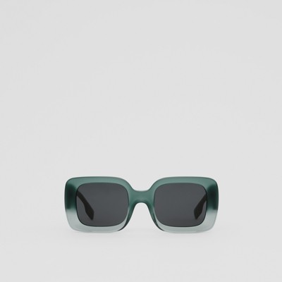 dark green frame sunglasses