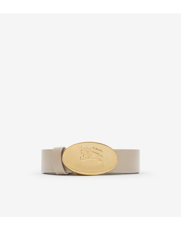 Reversible Leather Oval Knight Stamp Belt​