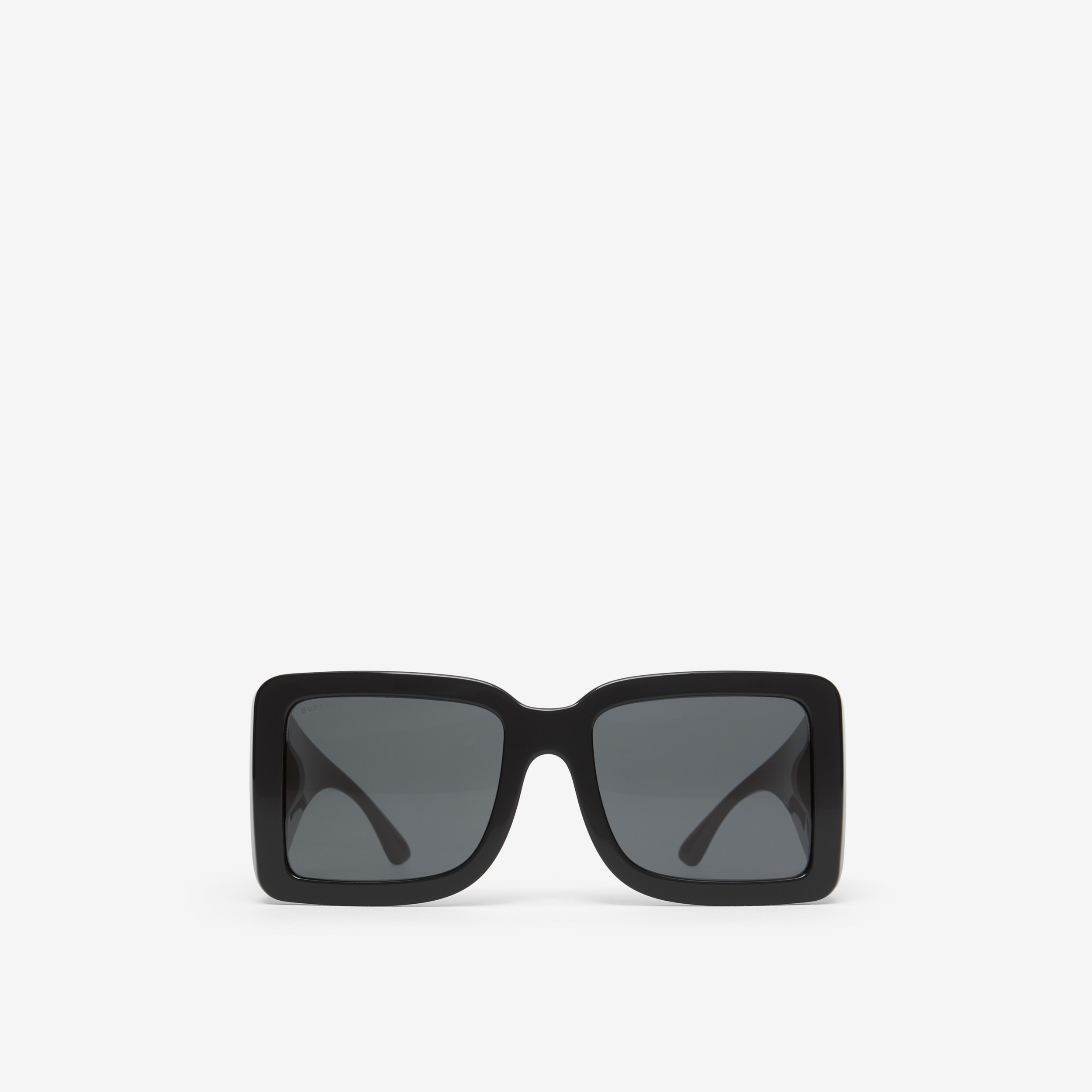 字母 B 装饰方框太阳眼镜 (黑色) | Burberry® 博柏利官网 - 1