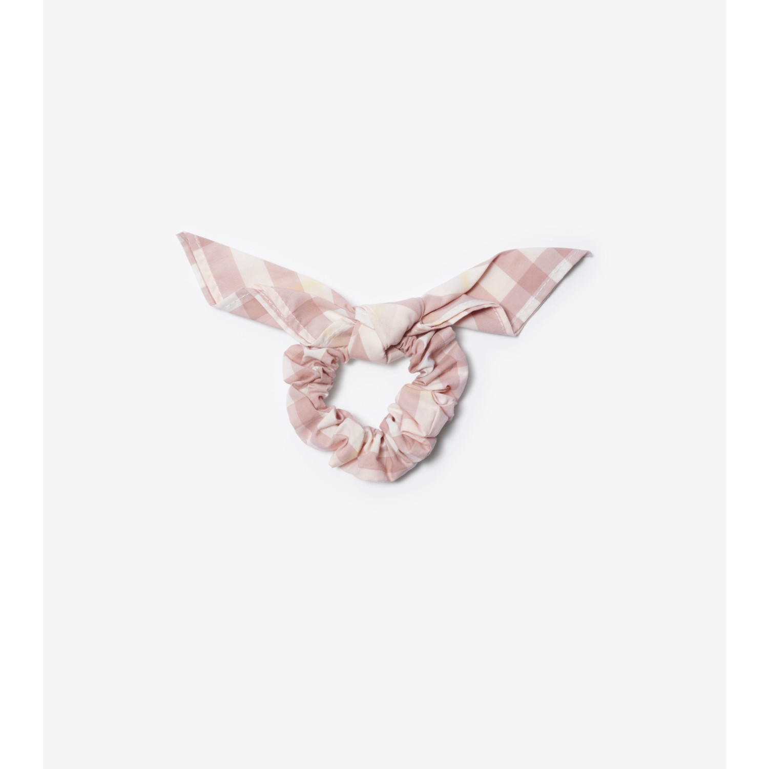 Scrunchie in cotone Check