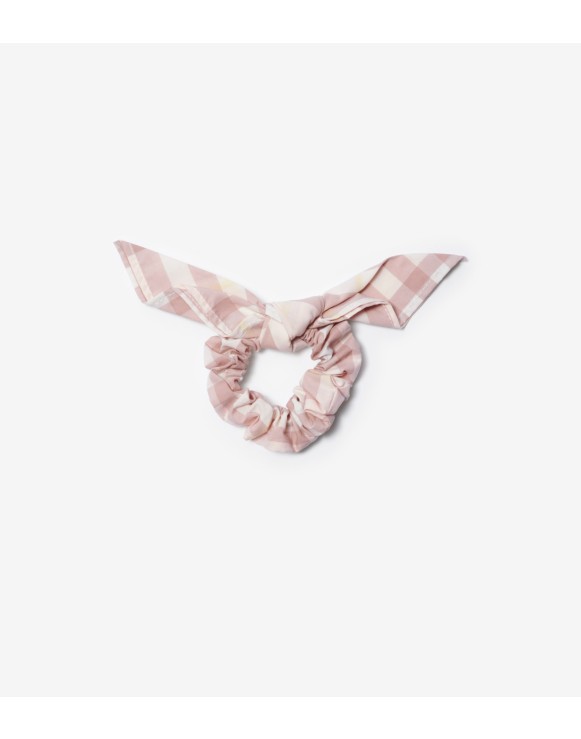 Check Cotton Scrunchie