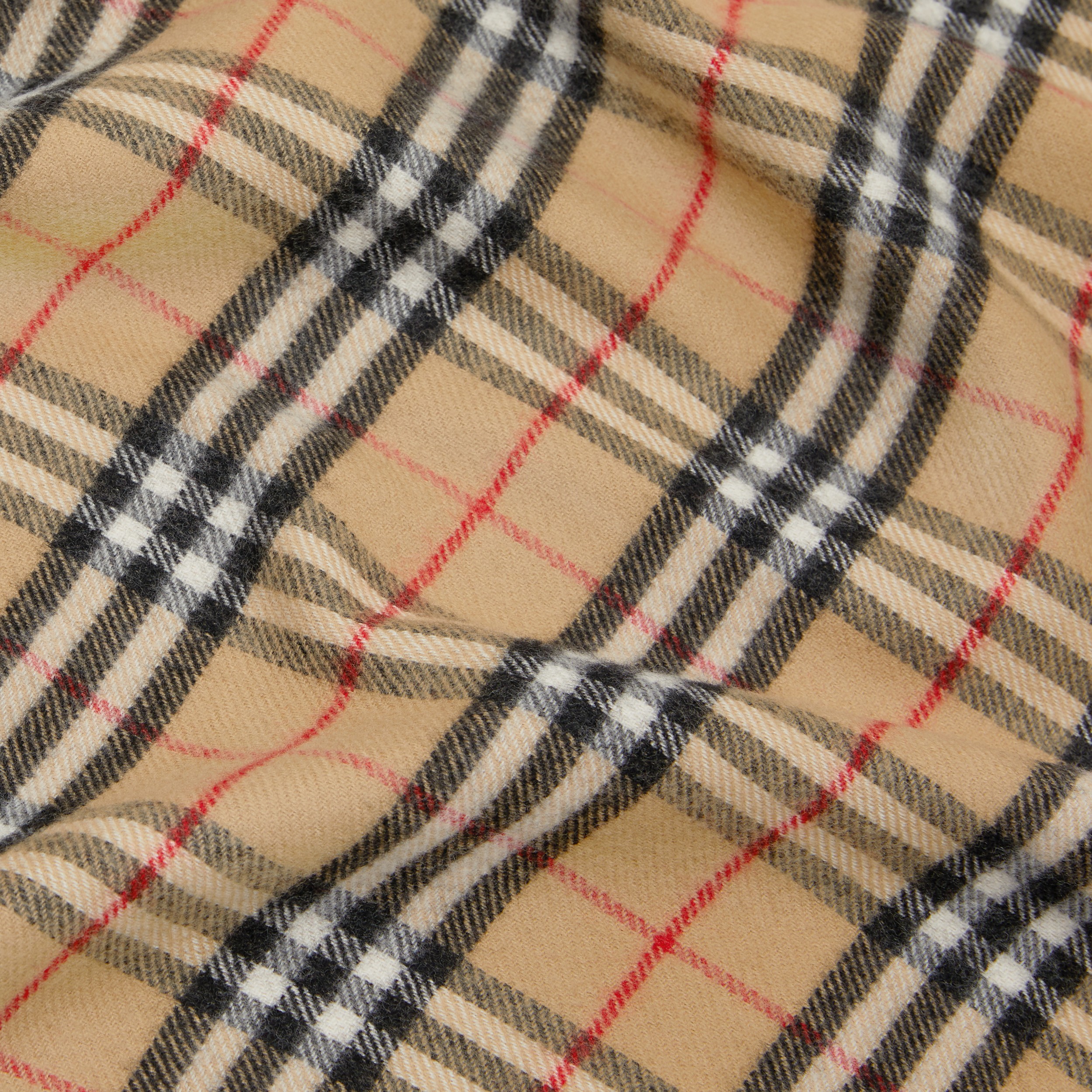 Vintage Check Wool Baby Blanket in Archive Beige - Children | Burberry® Official - 2
