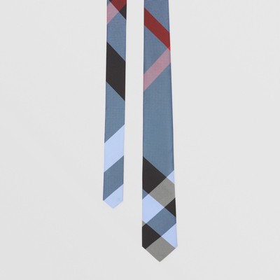blue burberry tie