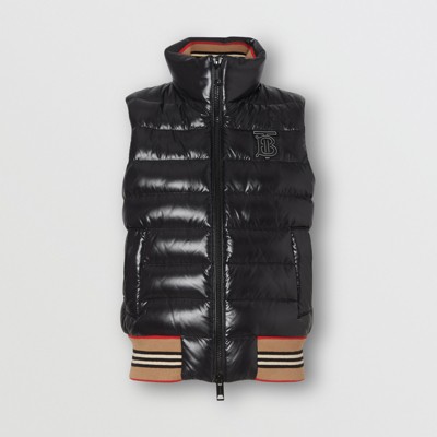 burberry vest womens black