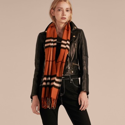 burberry scarf orange