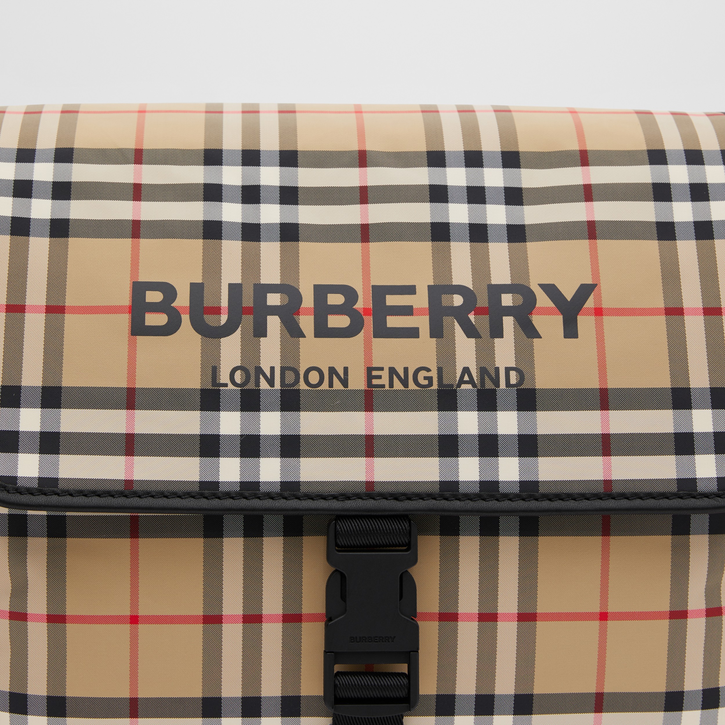 Vintage Check Nylon Baby Changing Bag in Archive Beige - Children | Burberry® Official - 2