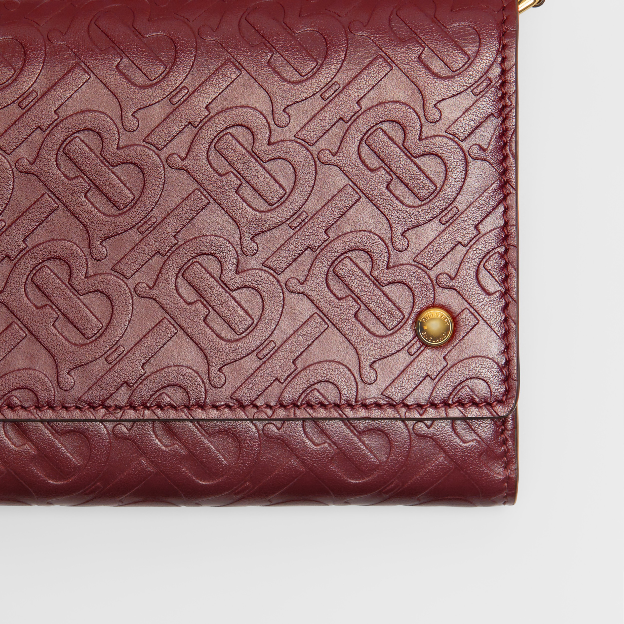 Monogram Leather Wallet With Detachable Strap Literacy Basics