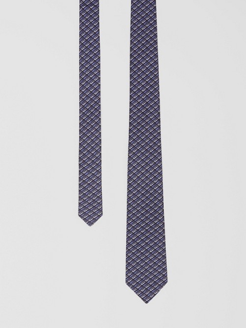 BURBERRY 经典剪裁徽标图案丝质领带