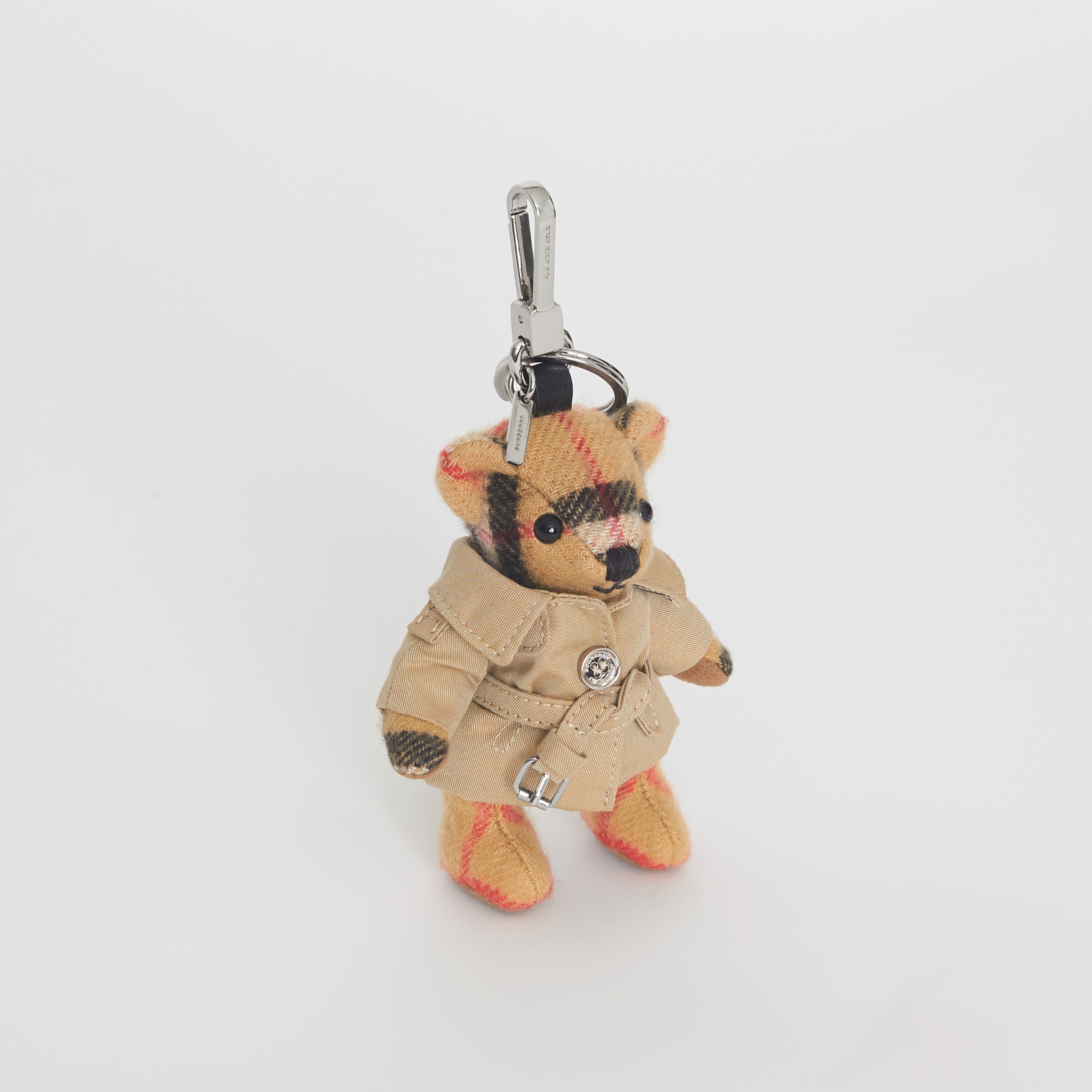 Thomas Bear Charm in Trench Coat in Antique Yellow | Burberry® Official