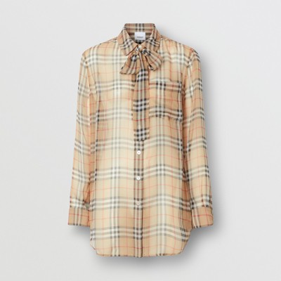 burberry shirt with tie