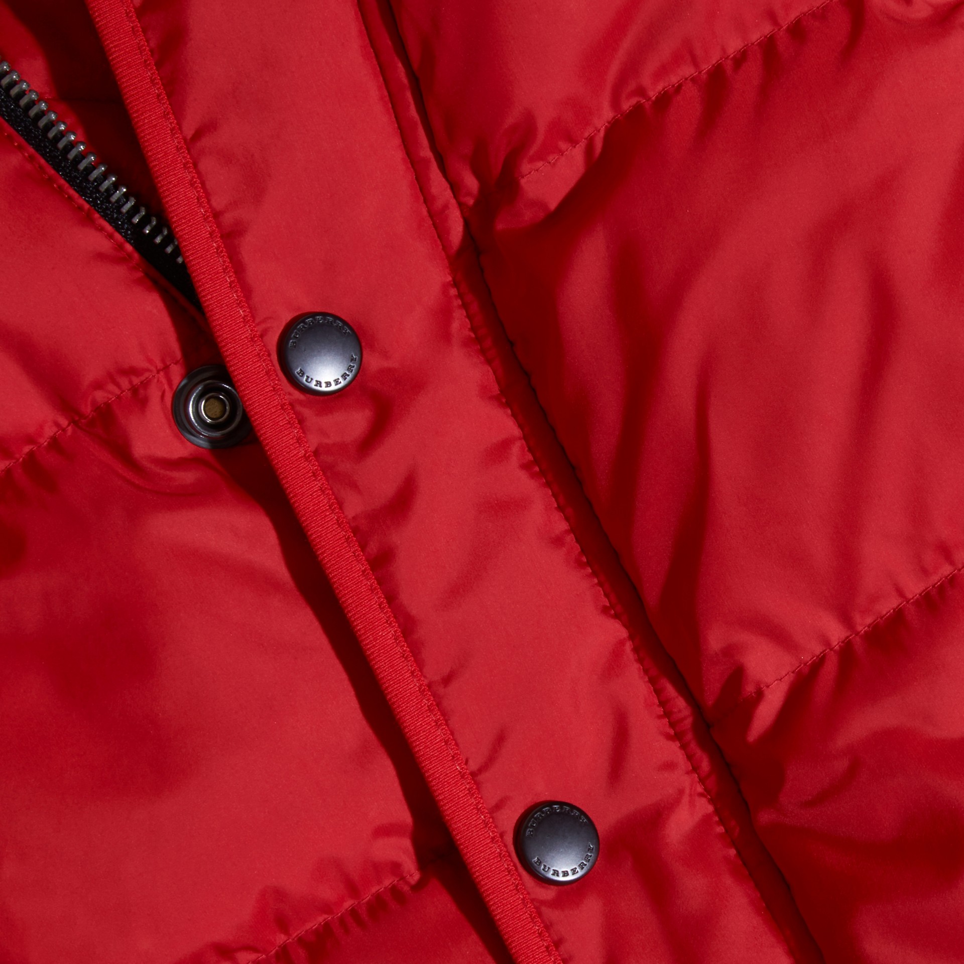 Down-filled Hooded Gilet in Military Red | Burberry United States