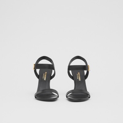 burberry sandals black