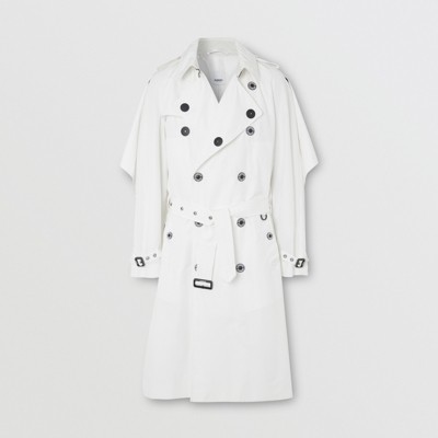white burberry coat