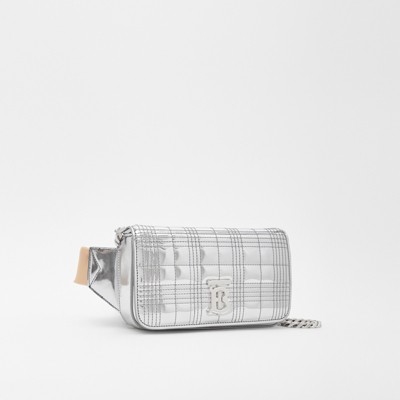 silver chain bum bag