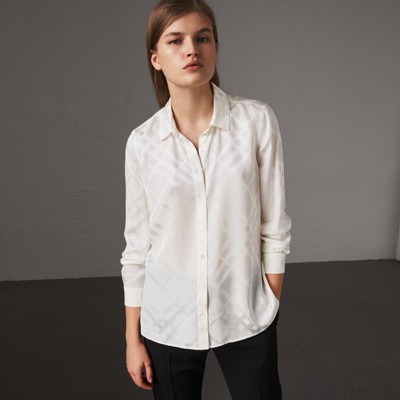 white silk shirt womens uk